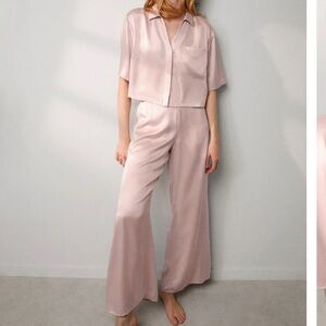 Lunya washable silk high rise pant set